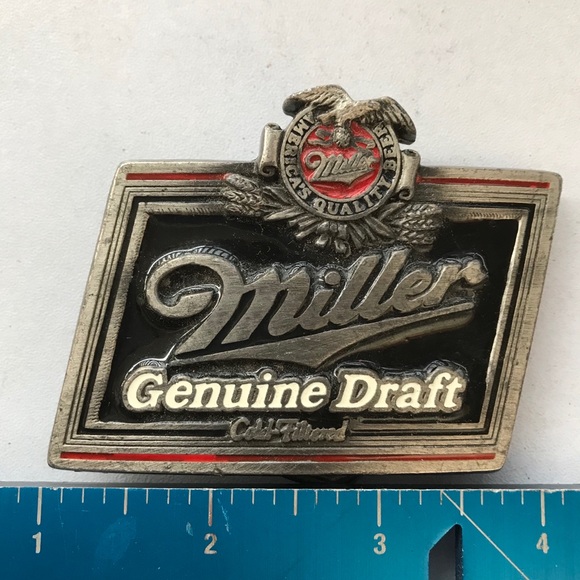 1993 Miller Genuine Draft belt buckle - Picture 3 of 7